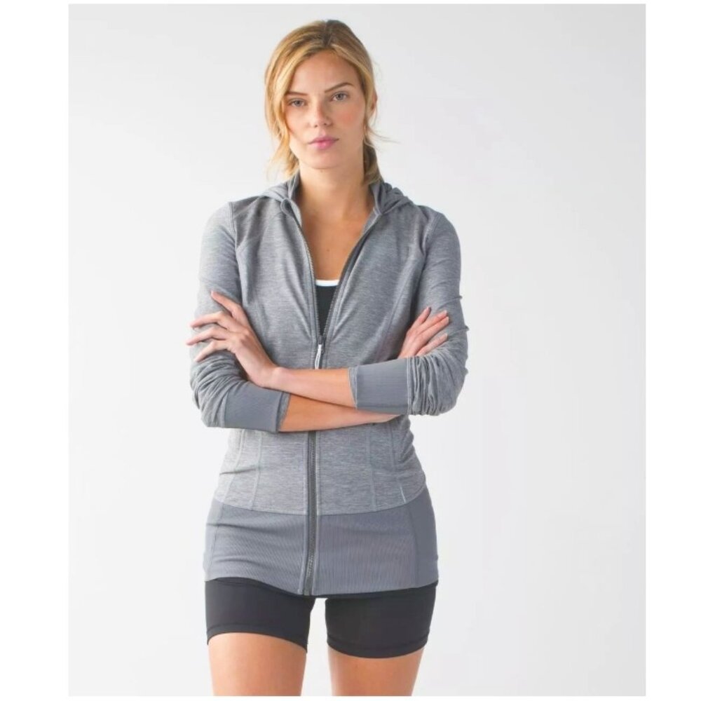 Lululemon Daily Practice Jacket Women’s size 6 Heathered Slate